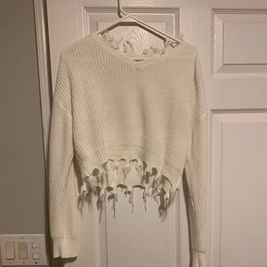 I am selling a crop top. The color is white only wore it maybe two times.